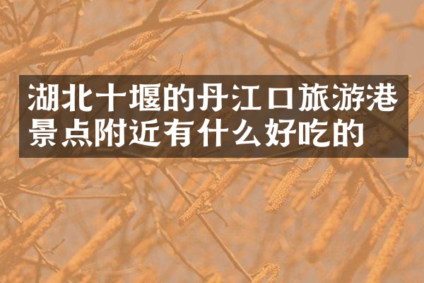 湖北十堰的丹江口旅游港景点附近有什么好吃的