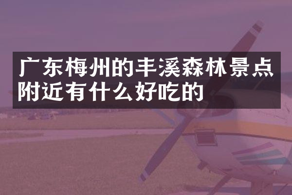 广东梅州的丰溪森林景点附近有什么好吃的