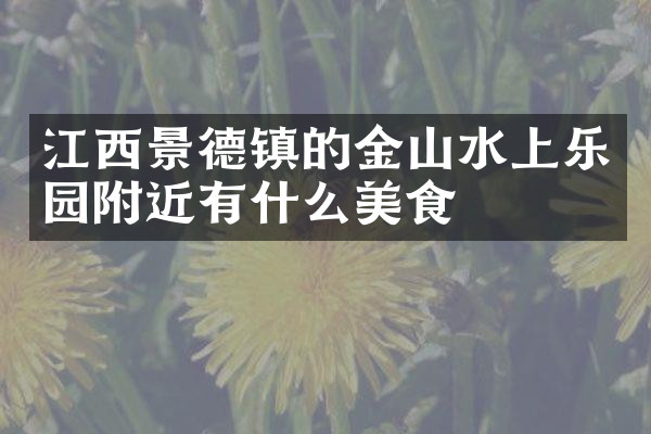 江西景德镇的金山水上乐园附近有什么美食