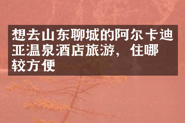 想去山东聊城的阿尔卡迪亚温泉酒店旅游，住哪比较方便