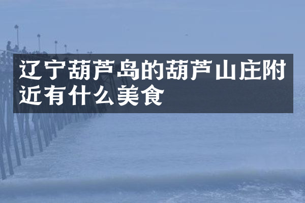 辽宁葫芦岛的葫芦山庄附近有什么美食