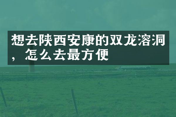 想去陕西安康的双龙溶洞，怎么去最方便