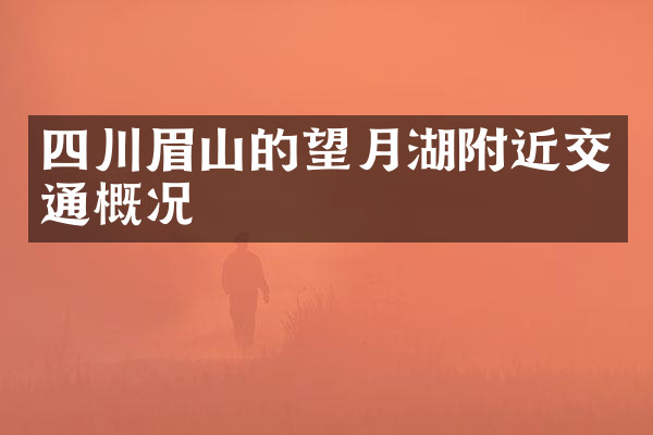 四川眉山的望月湖附近交通概况