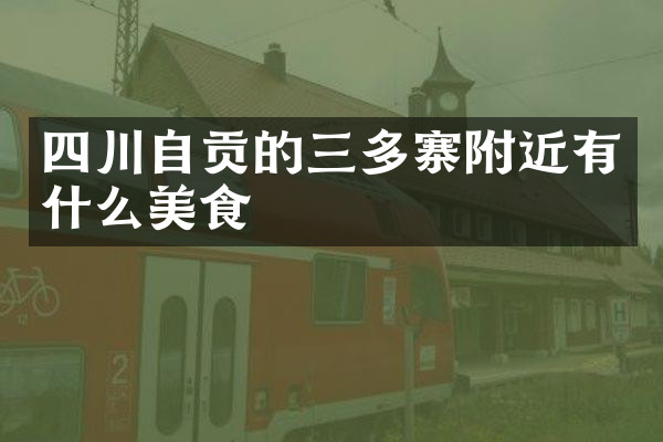 四川自贡的三多寨附近有什么美食