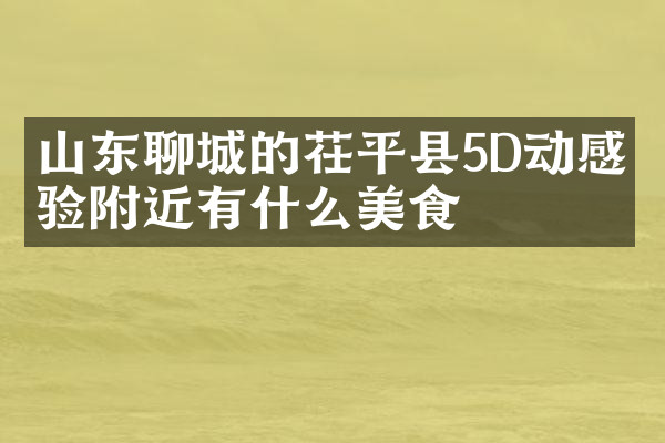 山东聊城的茌平县5D动感体验附近有什么美食
