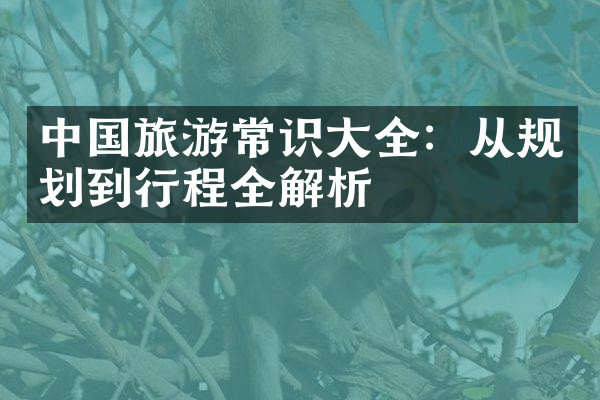 中国旅游常识大全：从规划到行程全解析