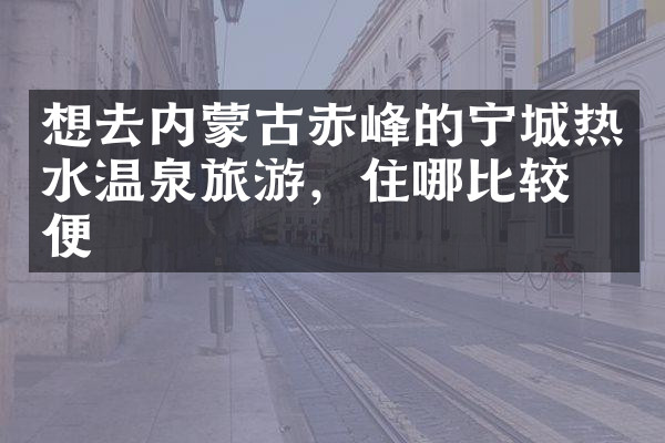 想去内蒙古赤峰的宁城热水温泉旅游，住哪比较方便