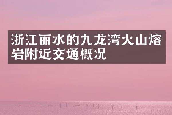 浙江丽水的九龙湾火山熔岩附近交通概况