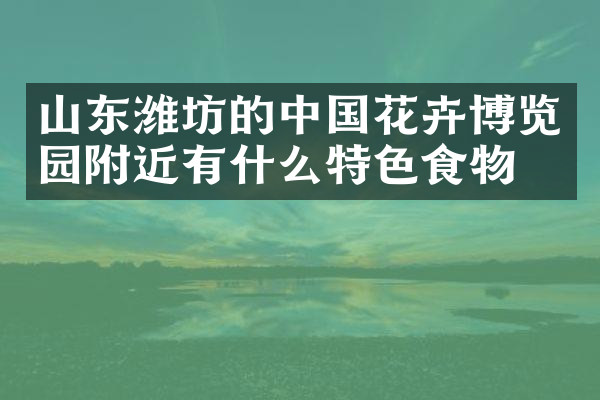 山东潍坊的中国花卉博览园附近有什么特色食物吗