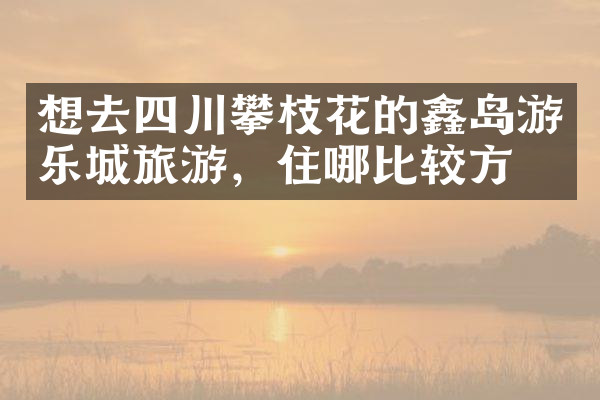 想去四川攀枝花的鑫岛游乐城旅游，住哪比较方便