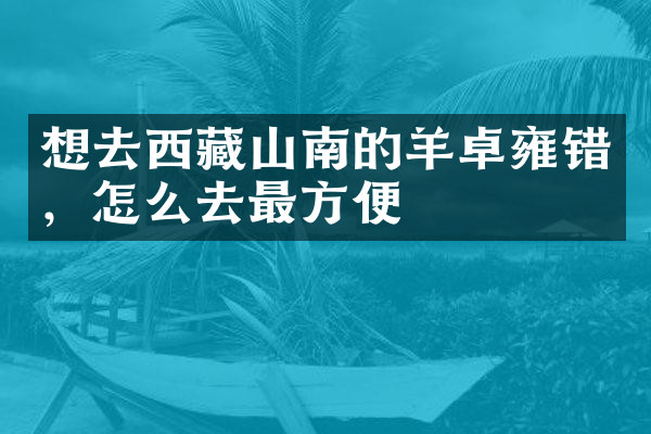 想去西藏山南的羊卓雍错，怎么去最方便