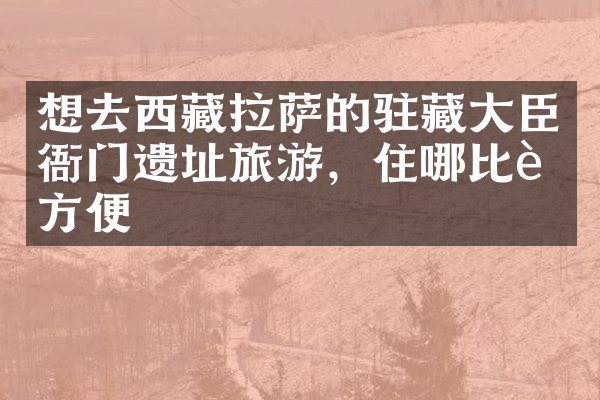 想去西藏拉萨的驻藏大臣衙门遗址旅游，住哪比较方便