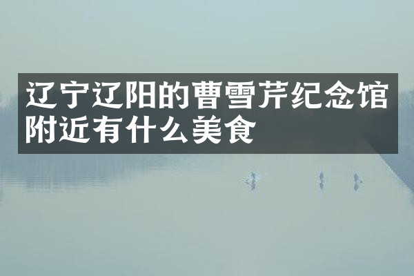 辽宁辽阳的曹雪芹纪念馆附近有什么美食