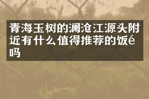 青海玉树的澜沧江源头附近有什么值得推荐的饭馆吗