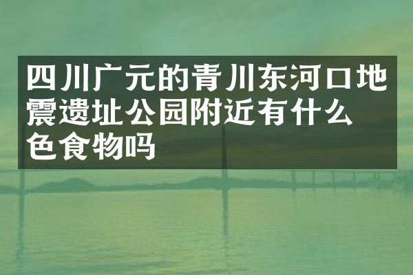 四川广元的青川东河口地震遗址公园附近有什么特色食物吗