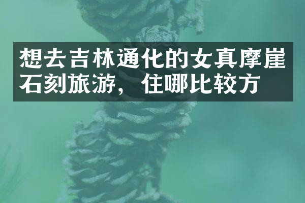 想去吉林通化的女真摩崖石刻旅游，住哪比较方便