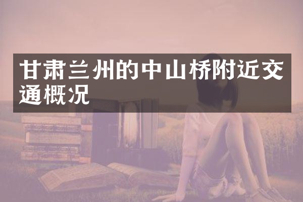 甘肃兰州的中山桥附近交通概况