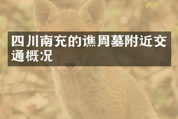 四川南充的谯周墓附近交通概况