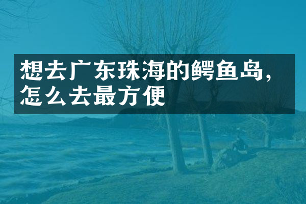 想去广东珠海的鳄鱼岛，怎么去最方便