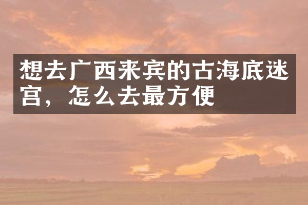 想去广西来宾的古海底迷宫，怎么去最方便