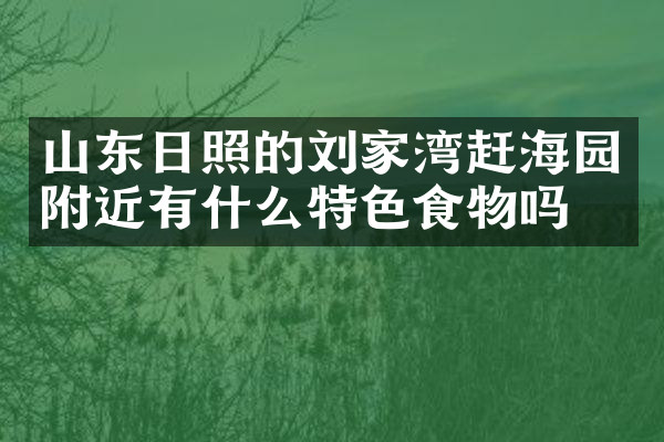 山东日照的刘家湾赶海园附近有什么特色食物吗