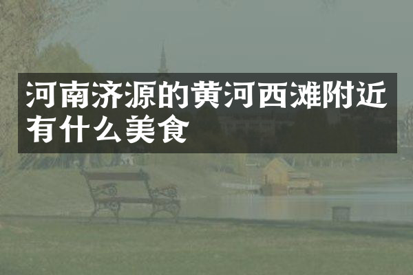 河南济源的黄河西滩附近有什么美食