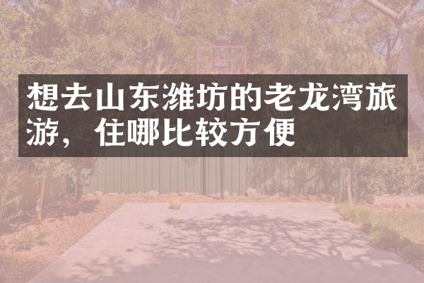 想去山东潍坊的老龙湾旅游，住哪比较方便