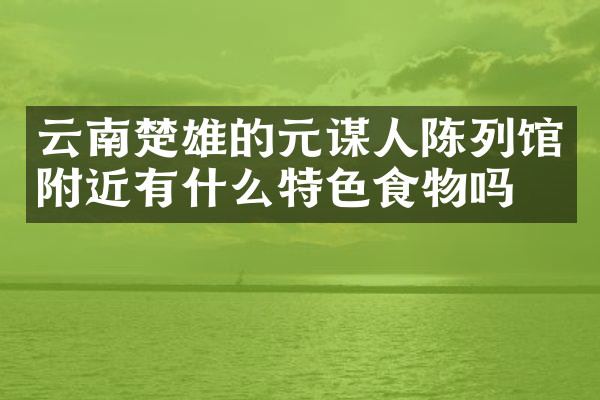 云南楚雄的元谋人陈列馆附近有什么特色食物吗