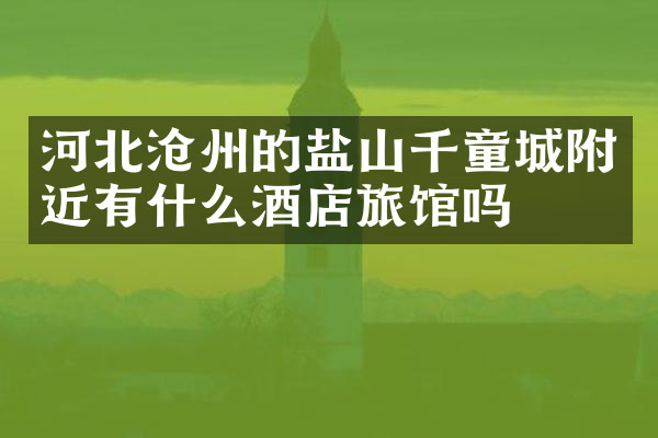 河北沧州的盐山千童城附近有什么酒店旅馆吗