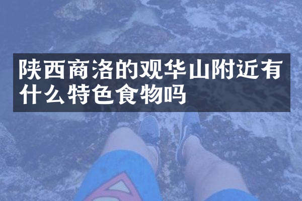 陕西商洛的观华山附近有什么特色食物吗