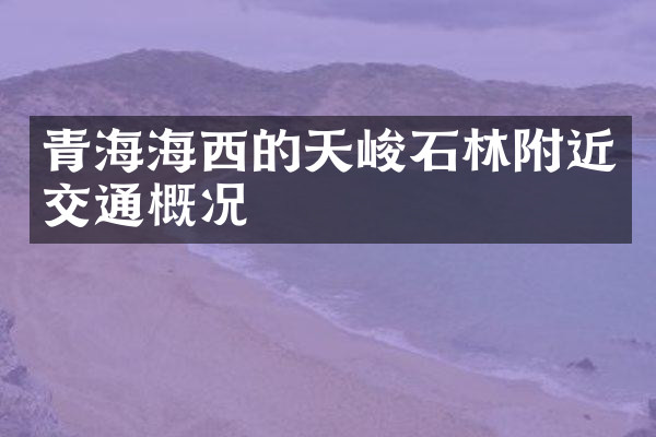 青海海西的天峻石林附近交通概况