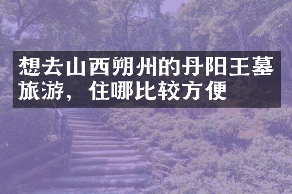 想去山西朔州的丹阳王墓旅游，住哪比较方便