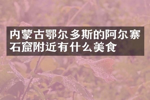 内蒙古鄂尔多斯的阿尔寨石窟附近有什么美食