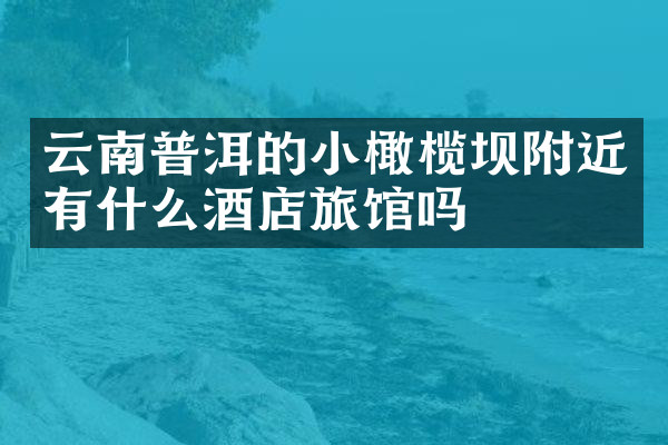 云南普洱的小橄榄坝附近有什么酒店旅馆吗