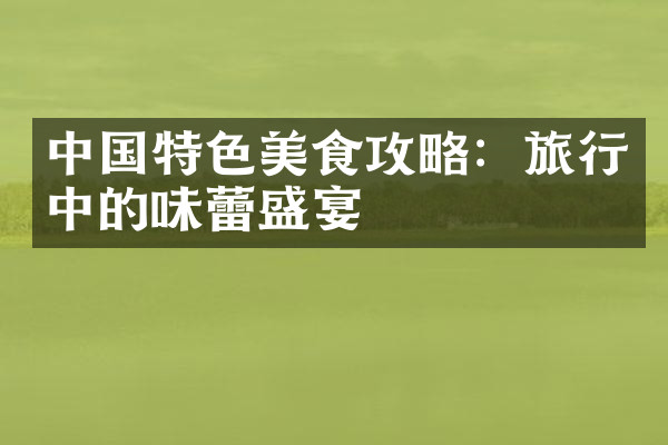 中国特色美食攻略：旅行中的味蕾盛宴