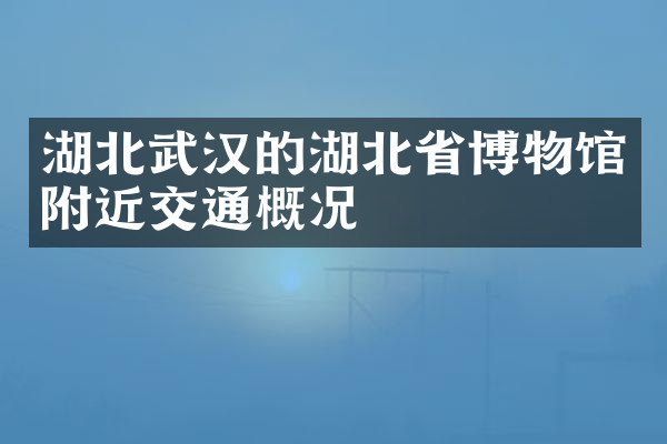 湖北武汉的湖北省博物馆附近交通概况
