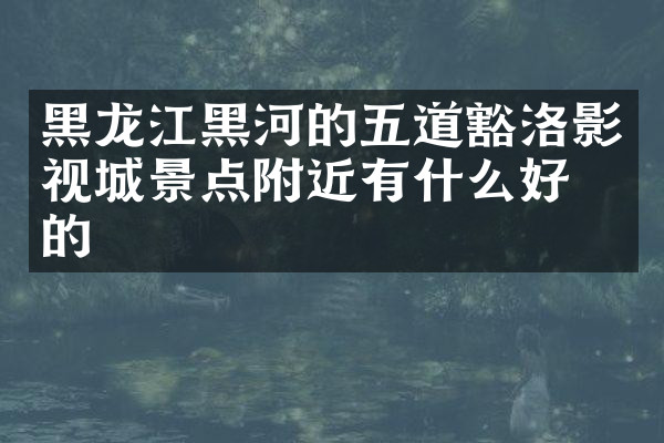 黑龙江黑河的五道豁洛影视城景点附近有什么好吃的