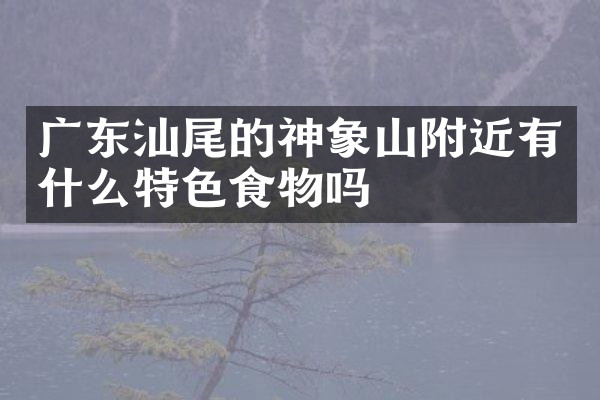 广东汕尾的神象山附近有什么特色食物吗