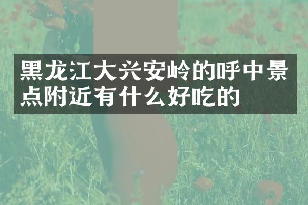 黑龙江大兴安岭的呼中景点附近有什么好吃的