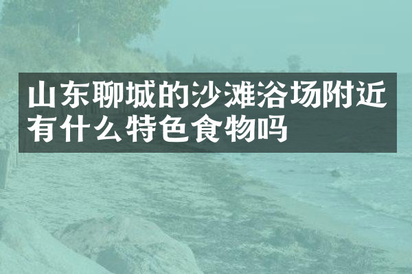 山东聊城的沙滩浴场附近有什么特色食物吗