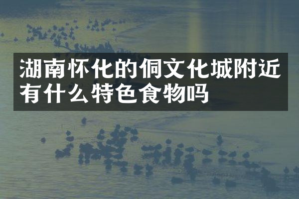 湖南怀化的侗文化城附近有什么特色食物吗