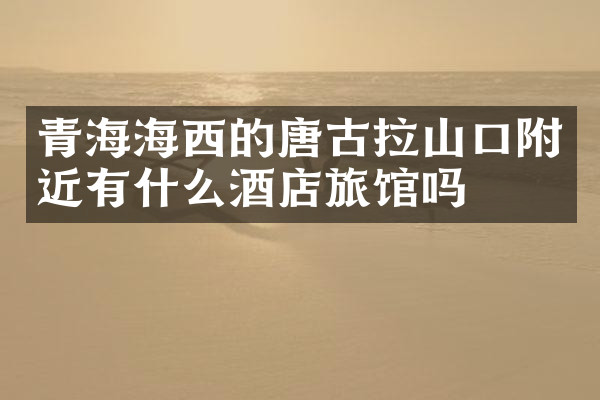 青海海西的唐古拉山口附近有什么酒店旅馆吗