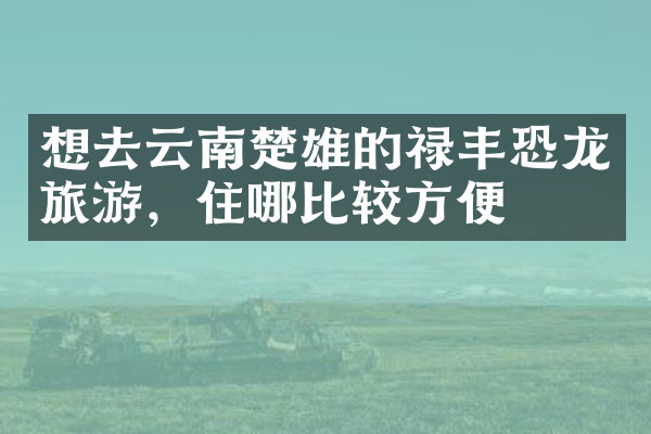 想去云南楚雄的禄丰恐龙旅游，住哪比较方便