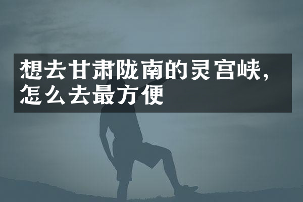 想去甘肃陇南的灵宫峡，怎么去最方便