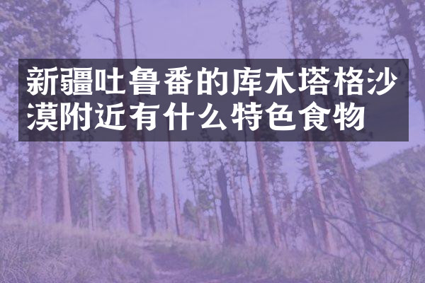 新疆吐鲁番的库木塔格沙漠附近有什么特色食物吗