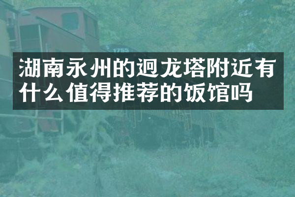 湖南永州的迥龙塔附近有什么值得推荐的饭馆吗