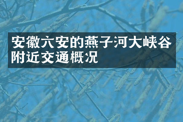 安徽六安的燕子河大峡谷附近交通概况