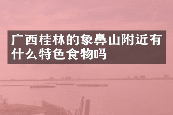 广西桂林的象鼻山附近有什么特色食物吗