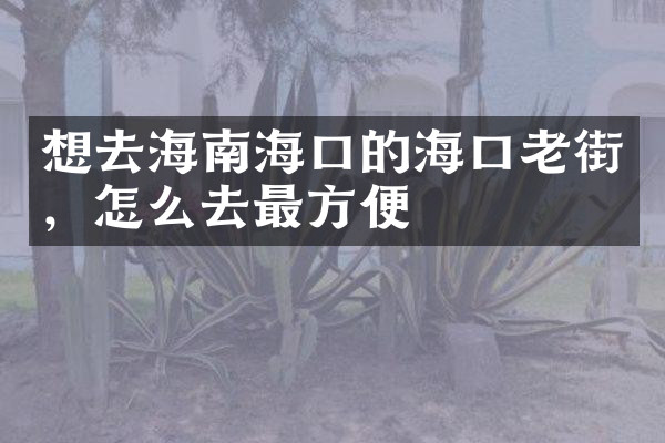 想去海南海口的海口老街，怎么去最方便