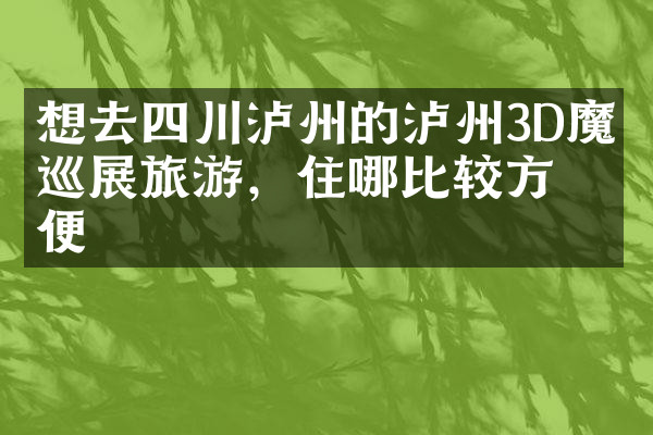 想去四川泸州的泸州3D魔幻巡展旅游，住哪比较方便
